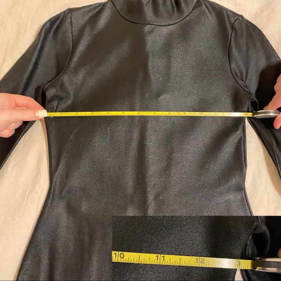 French Connection Turtleneck Shimmer Ponte Sheath Dress - Picture 10 of 12